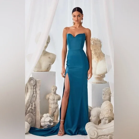 Alamour the Label Lorianna Teal Dress